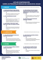 Lista de comprobaci&oacute;n sobre los principales riesgos de ca&iacute;das en el hogar