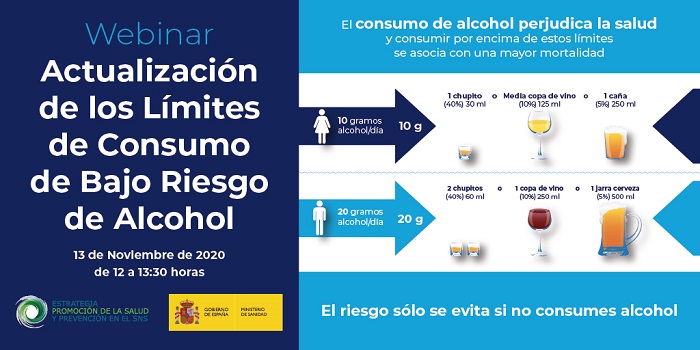 Webinar - Actualizaci&oacute;n de los Limites de Consumo de Bajo Riesgo de Alcohol