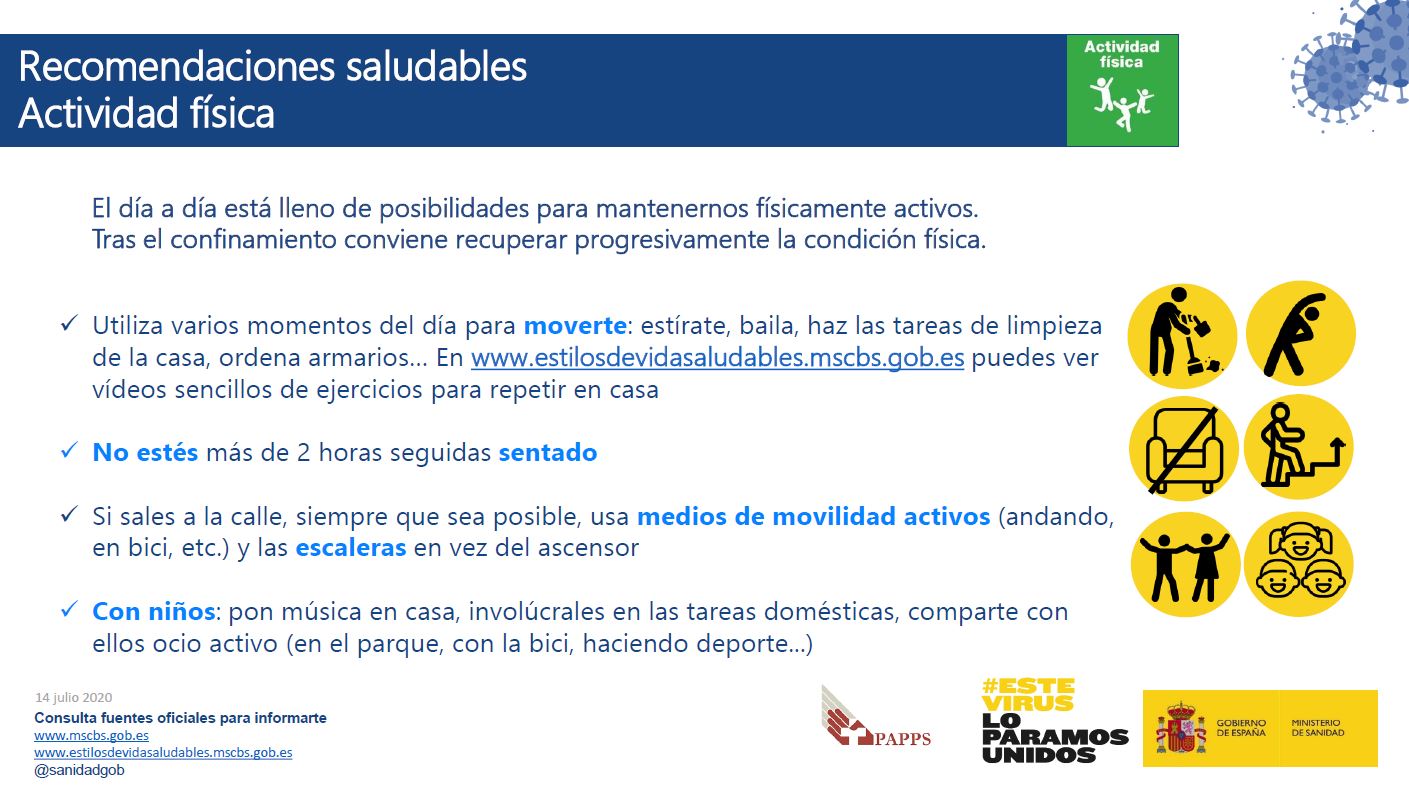 Recomendaciones actividad f&iacute;sica