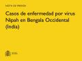 30/01/2026 - Casos de enfermedad por virus Nipah en Bengala Occidental (India)