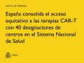 30/01/2026 - España consolida el acceso equitativo a las terapias CAR-T con 40 designaciones de centros en el Sistema Nacional de Salud