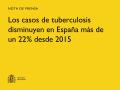24/03/2025 - Los casos de tuberculosis disminuyen en España más de un 22% desde 2015