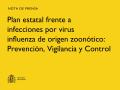 16/07/2026 - Sanidad refuerza la prevención, preparación y respuesta frente a las gripes de origen animal con un plan estatal