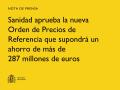 13/10/2025 - Sanidad aprueba la nueva Orden de Precios de Referencia que supondrá un ahorro de más de 287 millones de euros