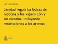 21/11/2024 - Sanidad regula las bolsas de nicotina y los vapers con y sin nicotina, incluyendo restricciones a los aromas