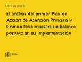 25/11/2024 - El análisis del primer Plan de Acción de Atención Primaria y Comunitaria muestra un balance positivo en su implementación