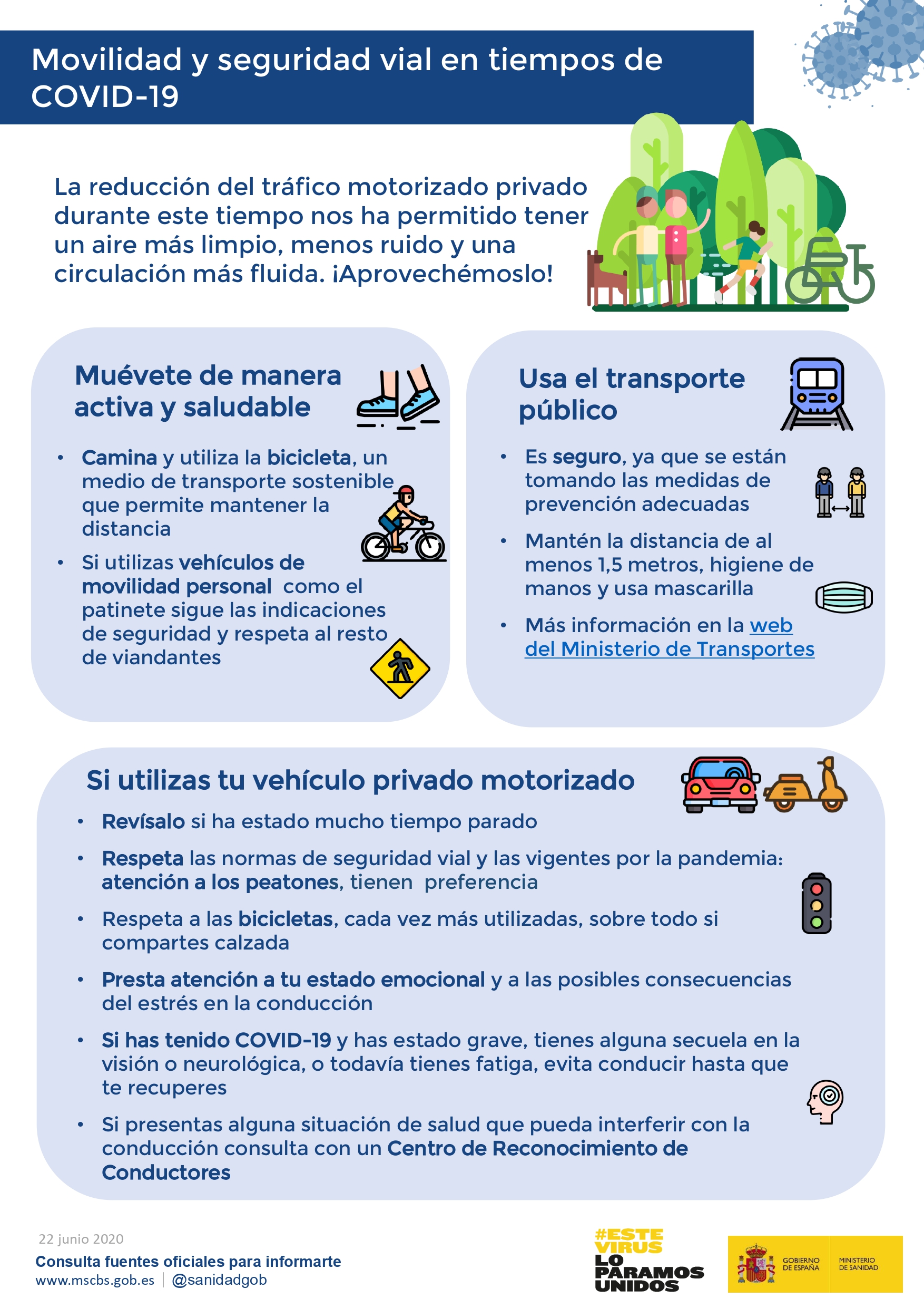 Movilidad y seguridad vial en tiempos de COVID-19