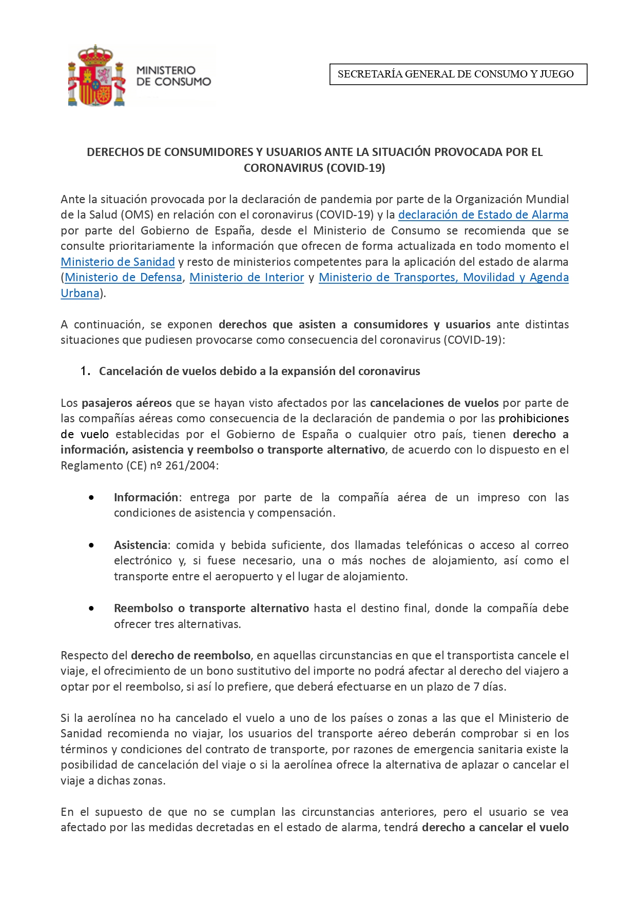 Nota derechos consumidores